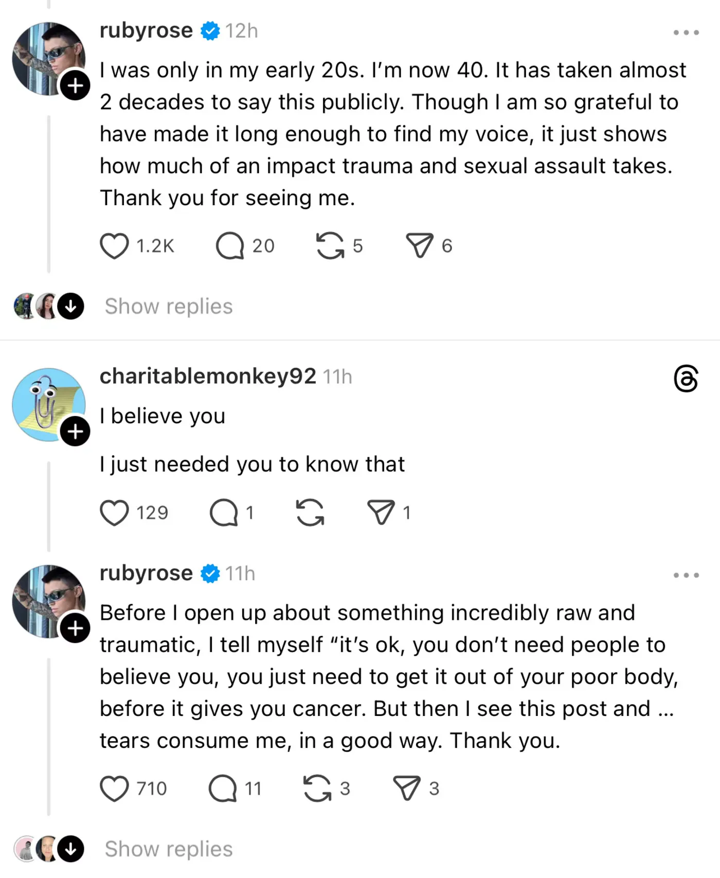 Ruby Rose acusa a Katy Perry de acoso sexual