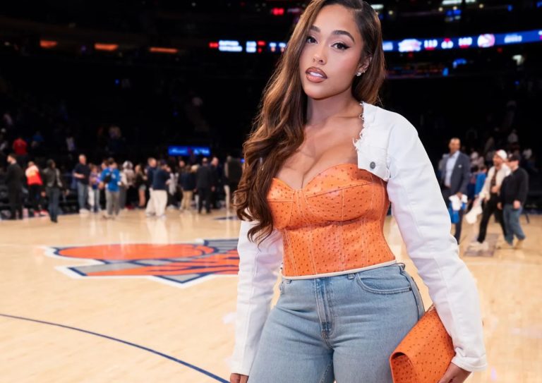 El clutch de Jordyn Woods que supuestamente llevó a los Knicks a la victoria