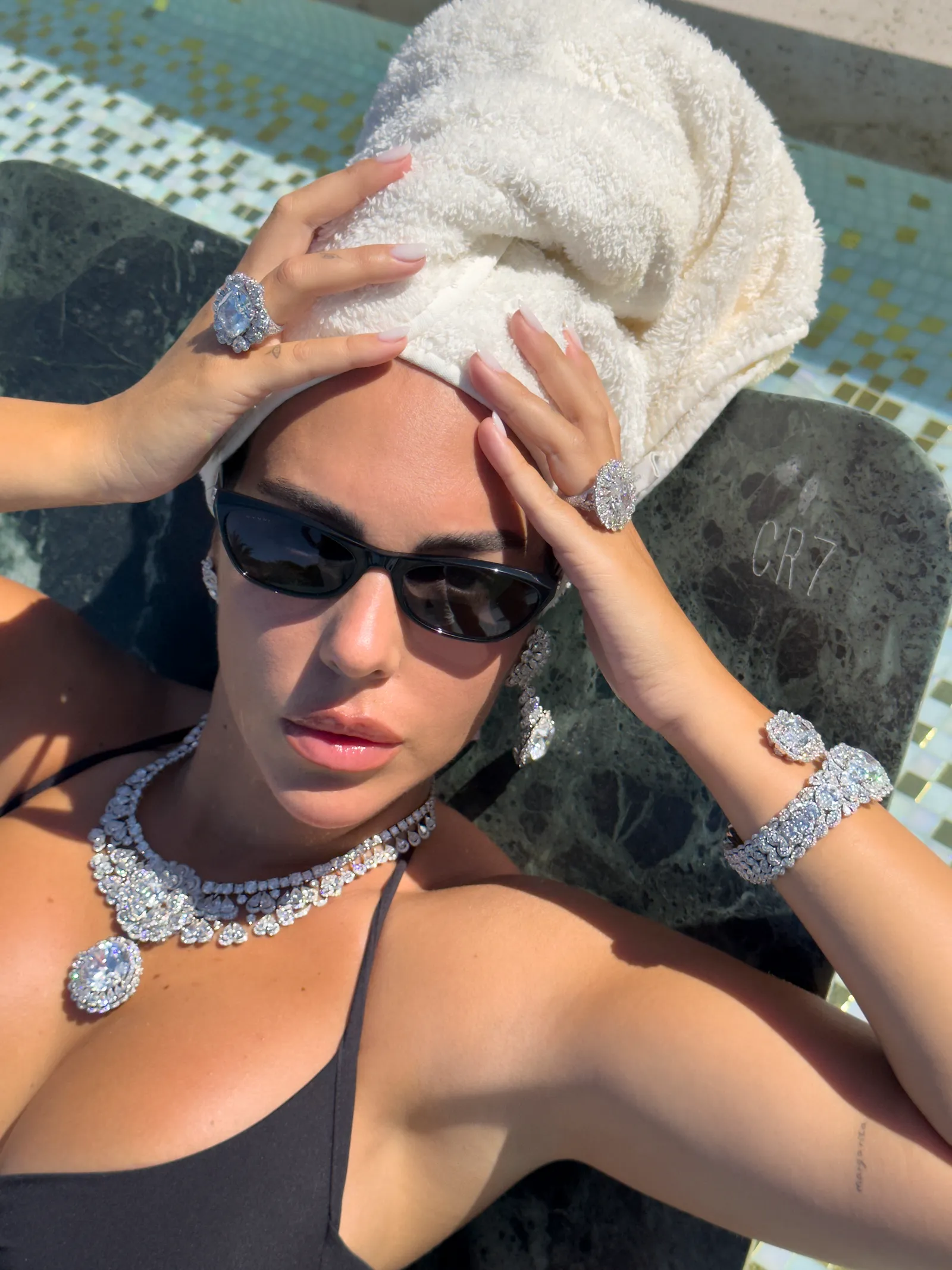 Georgina Rodríguez lució joyas de Chopard en su boda con Cristiano Ronaldo
